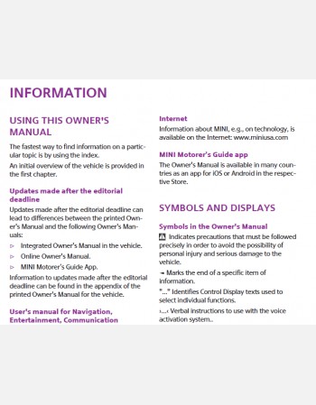 mini cooper 2015 owners manual